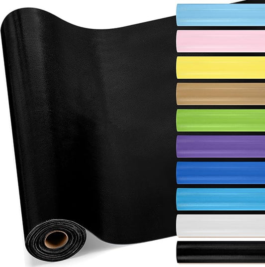 16 in x 40 Ft Fabric Bulletin Board Roll Classroom Non Woven Fabric Background Decorations Waterproof Wrinkle Resistant Bulletin Board for Back to School Wall Decor(Black,Pure)