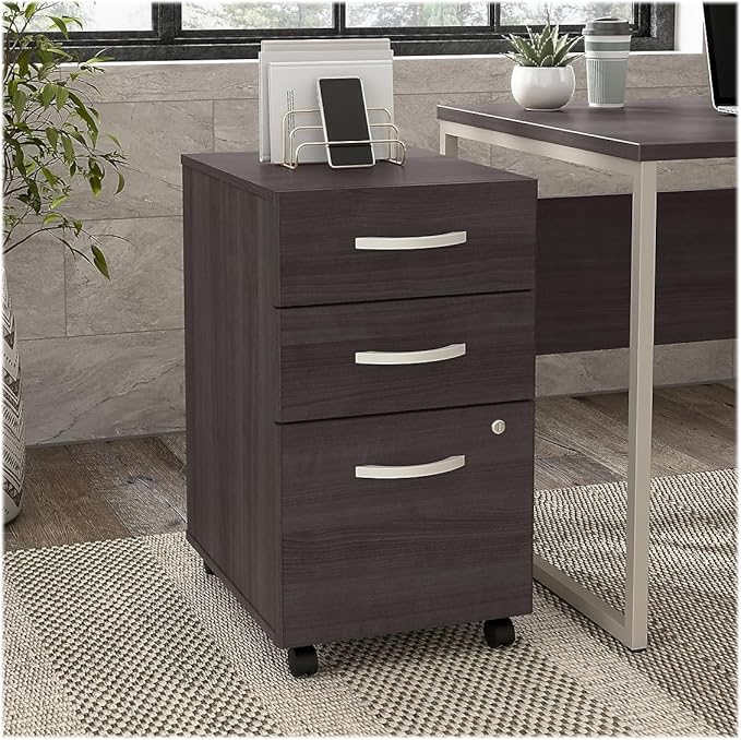 Bush Business Furniture Office Table with Open Metal Leg Design and Privacy Panel Hybrid Large Computer Desk for Home Office 72Wx30Lx30H