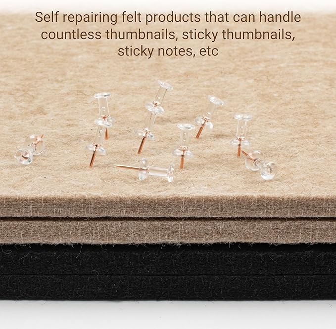 AKTOP Large Office Cork Board 60" x 36", Foldable Felt Notice Pin Board for Wall, Decorative Bulletin Board Photo Display Board with Self-Adhesive Tape for Office, School & Home, 25 Pushpins, Khaki