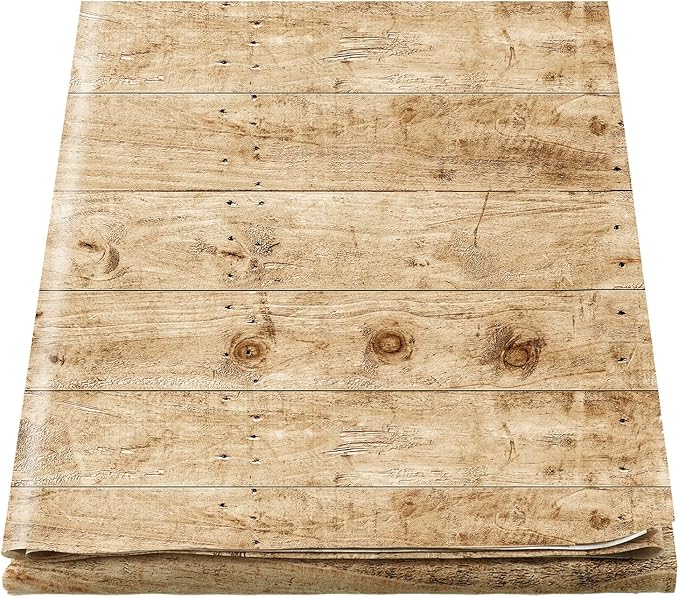 Bulletin Board Paper 48'' x 107'' Class Boards for Classroom Bulletin Boards Everyone is Welcome Classroom Board Decor Pillows Curtains Crafts(Rustic Wood,1 Pc)