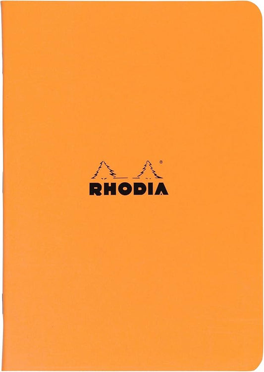 Rhodia Staplebound Orange Lined Notebook 8 1/4 X 11 ¾