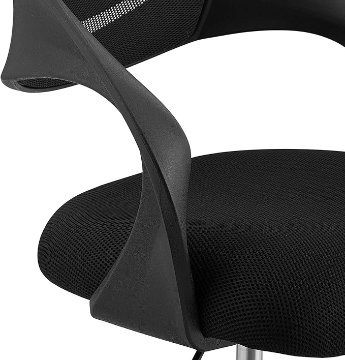 Modway Thrive Drafting Chair - Tall Office Chair for Adjustable Standing Desks in Black