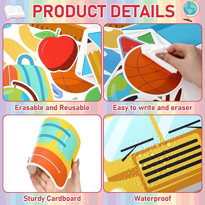 Welcome to Our Crew Classroom Bulletin Board Set Pencil Notebook Welcome Back to School Bulletin Board Decorations First Day of School Theme Classroom Cutouts Preschool Chalkboard Wall Decor