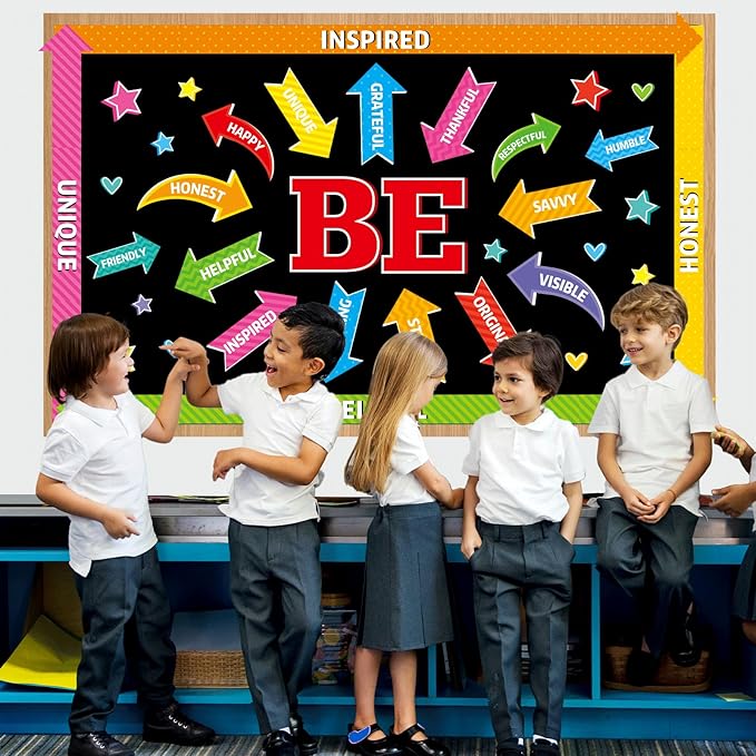 Affirmation Station Bulletin Board Set Be Amazing Bulletin Board Decorations Positive Sayings Accents Themed Classroom Bulletin Boards Arrow Sign Cutouts for School Wall Decor