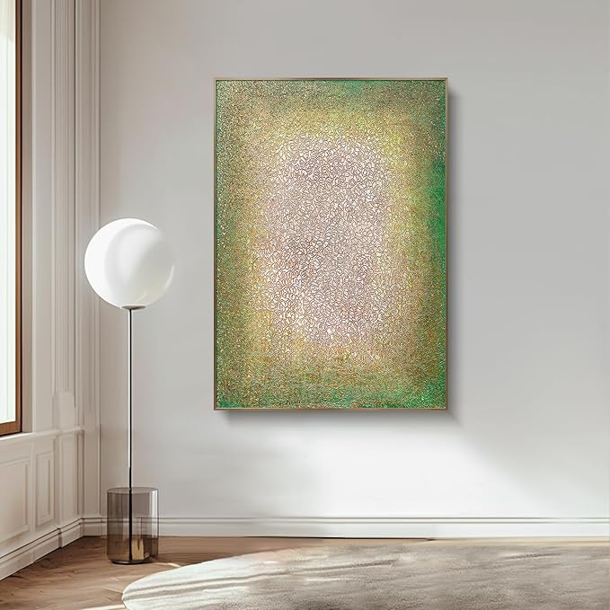 BrightA Large-scale wall hand-painted texture relief artworks - versatile decorative items for bedrooms and living rooms - creating a personalized artistic home environment 51.2"x72.8"