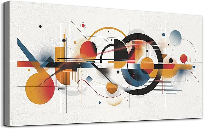Lapremoly Framed Wall Art: Abstract Decor for Living Room, Bedroom & Office - 20"x40"