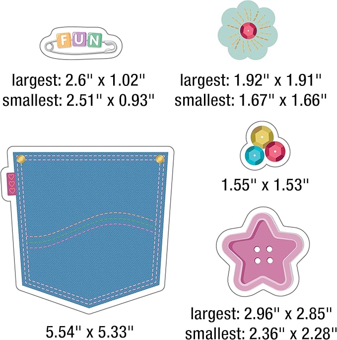 Carson Dellosa Crafty and Cool 58-Piece Pockets Full of Kindness Motivational Bulletin Board Set, Arts and Crafts Theme Growth Mindset Classroom Decor