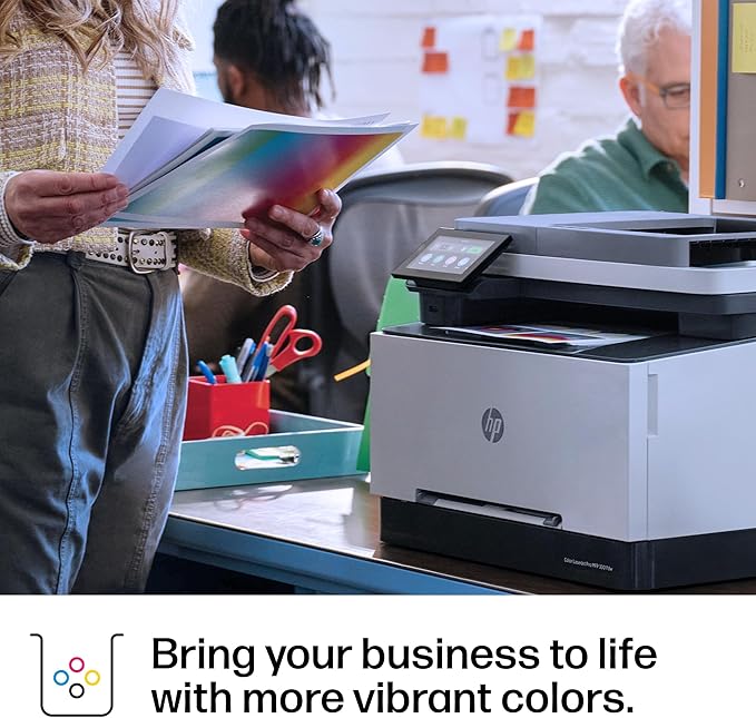 HP Color LaserJet Pro MFP 3301fdw Wireless All-in-One Color Laser Printer, Office Printer, Scanner, Copier, Fax, ADF, Duplex, Best for office (499Q5F)
