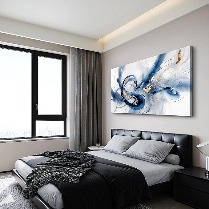 Lapremoly Wall Art For Living Room Canvas Prints Minimalism Decor Posters Large Wall Decor for Bedroom Abstract Colorful Painting Hang Pictures For Office Decoration Hotel Room Wall Artwork 30"X60"