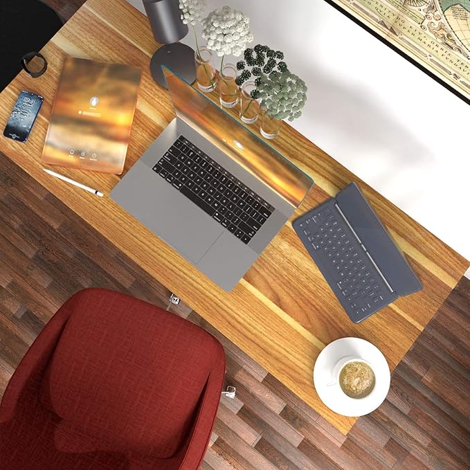 Anivia 47'' Computer Desk Home Office Desk Writing Table Dining Desk(Walnut), 47" D x 23" W x 29" H