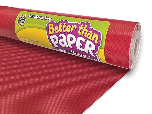 Teacher Created Resources Cranberry Red Better Than Paper® Bulletin Board Roll (TCR77442)