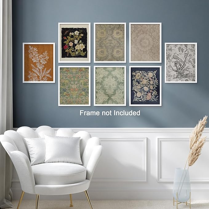 SIGNWIN Poster Wall Art Set of Floral Botanical Flower Landscapes for Living Room, Bedroom, Office - 11"x14"x 8