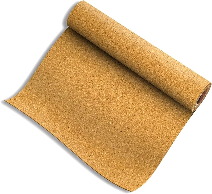 VViViD Cork Sheet Roll 17.9 inch x 6.5ft, 2mm Thick, Ultra Light, Bulletin Board, Shelf Liner and Much More