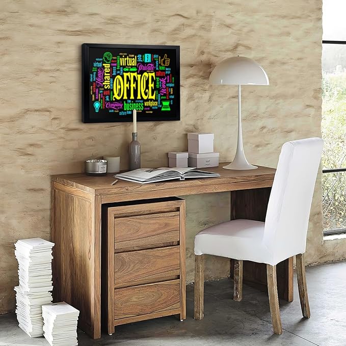 Inspirational Wall Art for Office Wall Decor for Office Motivational Quotes Canvas Prints Artwork Black Framed Contemporary Home Workspace Desk Decorations 12x16 Inch