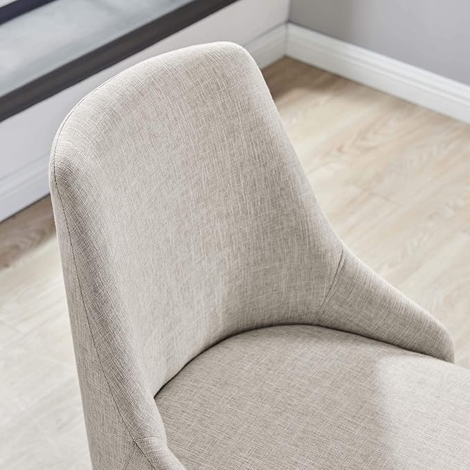 Modway EEI-4371-BLK-BEI Designate Swivel Upholstered Office Chair, Black Beige