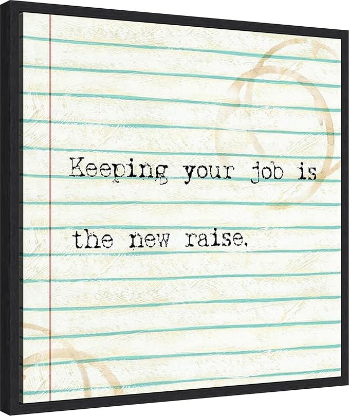 Amanti Art Framed Canvas Wall Art 22x22 Office Snark III by Studio W, Framed Wall Art Canvas, Humor Artwork, Modern Decor, Medium Poster Painting for Living Room, Bedroom, Bathroom, Kitchen, Office