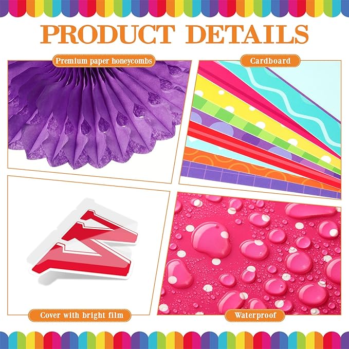 Qilery Welcome Bulletin Board Sets Welcome Back Classroom Decorations Bulletin Board Nameplate Cutout Paper Fans Banner for Back to School Chalkboard Wall Decor (Colorful)