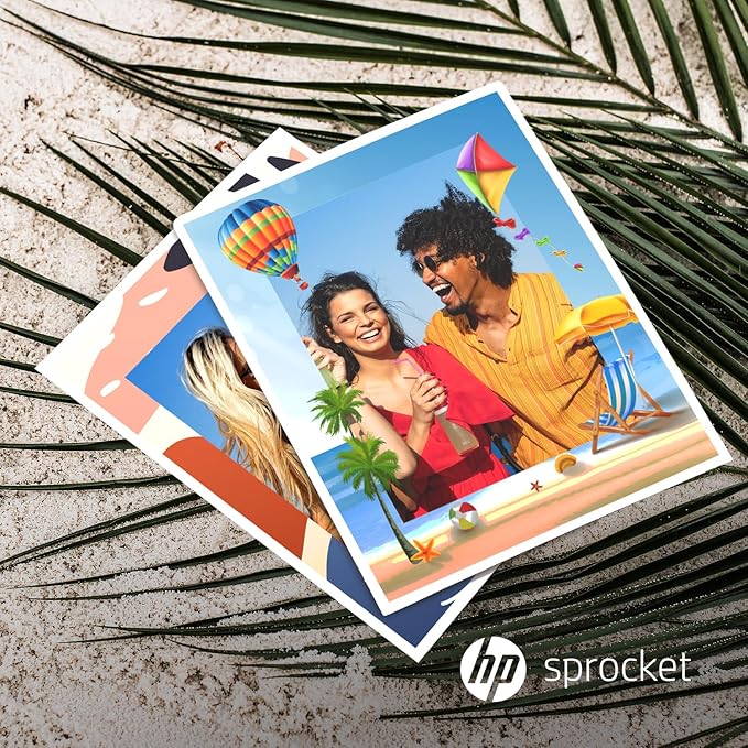 HP Sprocket 3.5 x 4.25" (8.9x10.8 cm) Premium Zink Sticky Back Photo Paper, 100 Sheets, Compatible Only with HP Sprocket 3x4 & Photobooth Photo Printers