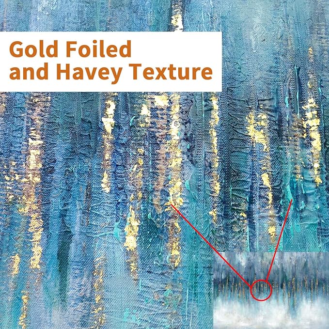 Abstract Picture Wall Art Canvas: Modern Artwork Texture Painting on canvas for Bedroom (36'' x 24'' x 1 Panel)