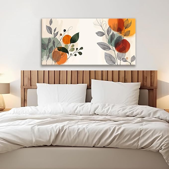 Suconvng Canvas Art Wall Decor Print Paintings Modern Boho Wall Art Prints Pictures Ready To Hang Pictures For Bedroom Bathroom Office Kitchen Home Aesthetic Wall Decor Artwork 20" × 40"