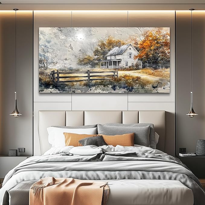 KELIYUAN Wall Decor Large Canvas Painting Wall Art For Bedroom Living Room Decoration Abstract Ink Landscape Painting Art Print Picture Room For office Farmhouse Home Decor Home Aesthetics 30x60 In