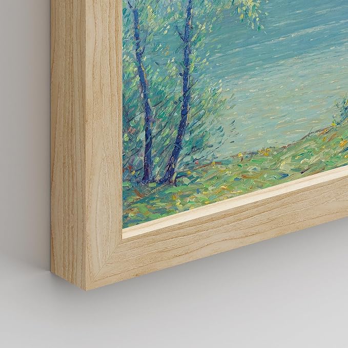 SIGNWIN Framed Poster Wall Art Set of Vintage Posters Vintage Landscape Watercolor Nature Landscape, Rustic Framhouse Decor for Living Room, Bedroom, Office - 11"x14"x 8 Natural