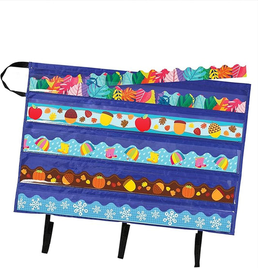 Carson Dellosa Education Bulletin Board Borders and Craft Storage Pocket Chart, 41" x 24.5" Classroom Decor Organizer, Teacher Supplies for Classroom and Office Organization