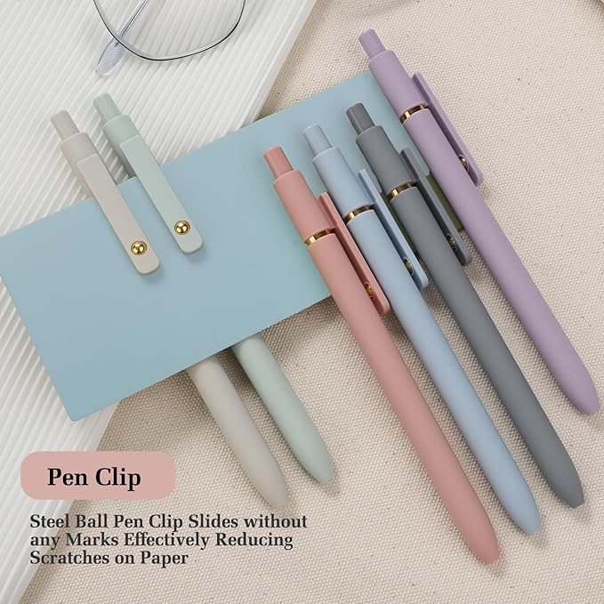 6 Pieces Gel Ink Pen Refills Replaceable Ballpoint Blue Ink Pen Refills Fine Point 0.7mm Smooth Writing for Office School Supplies (6pcs 0.7mm Blue Ink)