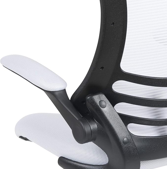 Flash Furniture Kelista Office Chair, Ergonomic, Mid-Back, Black Mesh with Swivel