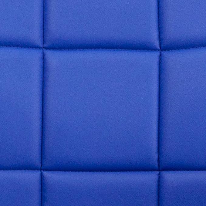Flash Furniture Clayton Mid-Back Blue Quilted Vinyl Swivel Task Office Chair with Arms