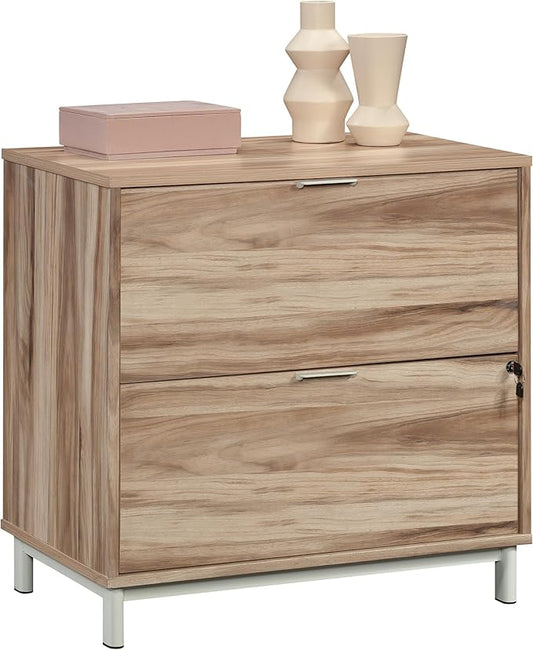 Lateral File Cabinet with 2 Drawers,Acacia Wood File Cabinets for Letter,A4,and Legal-Sized Folders,Office Library File Drawer for Home,Office