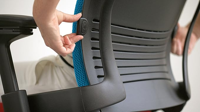 Steelcase Leap Task Chair: Platinum Base - Armless - Headrest - Hard Floor Casters