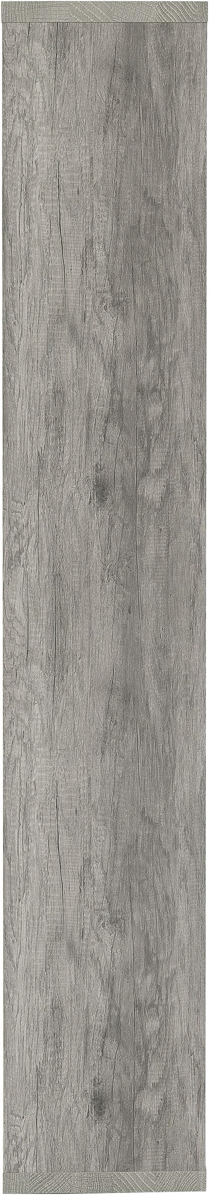 Coaster Home Furnishings - Theo - Engineered Wood with Paper Lamination - 6-Shelf Bookshelf with Geometric Design - Transitional - Home Office and Living Room - 71-Inch - Gray Driftwood - 801137
