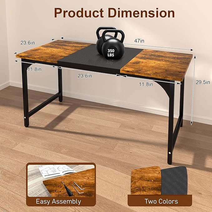 Computer Desk, 47 Inch Home Office Desks