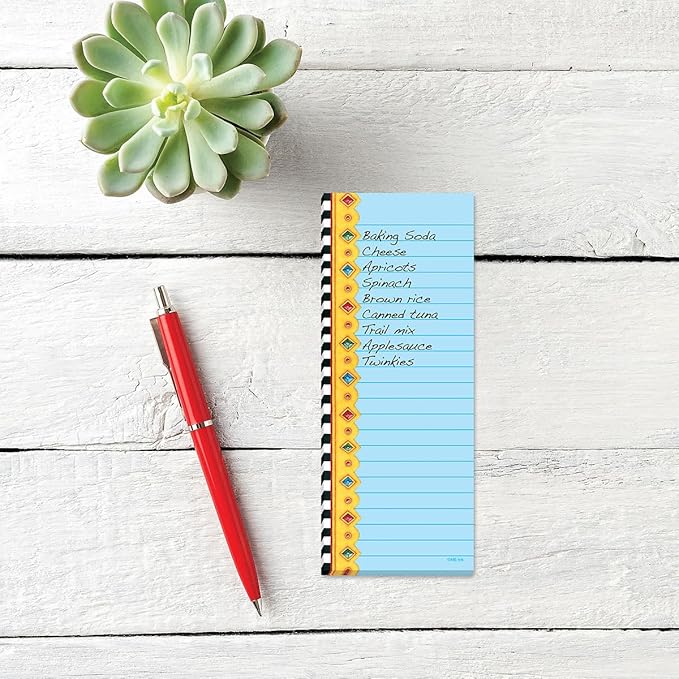 Current Mary Engelbreit Seasonal Magnetic Notepad Set – Set of 12 Mini Memo Pads, 12 Designs, 30-Sheet Pads, 2½ x 6½ Inches, Shopping List, To-Do Notes, Printed in The USA