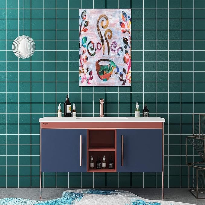 yerretin Abstract Banksy Coffee Wall Art Graffiti Pictures Wall Decor Dining Room Canvas Painting Modern Artwork Home Decoration for Kitchen Cafe Coffee Bar Framed 16"x24"