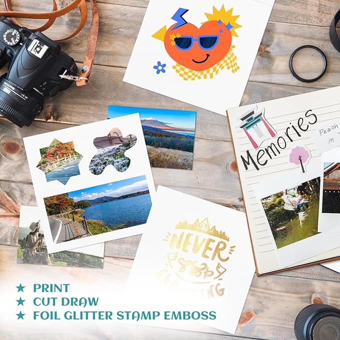 8X8 Inch White Blank Square Cards and Envelopes Pre-Fold Blank Cardstock 300GSM 100lb Plain Greeting Cards for Card Making Photo Card