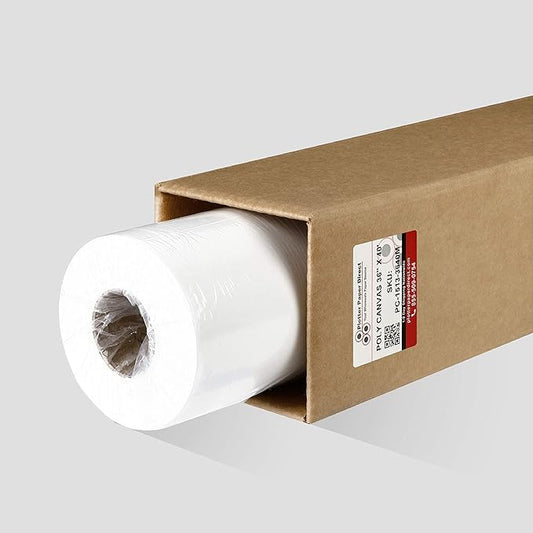 Plotter Paper Direct 36in x 40ft Premium Polyester Matte Canvas Roll, 500 Denier, Quick Dry, Wide Format Inkjet Printer Compatible, Perfect for Fine Art, Photography, Archival Quality Prints