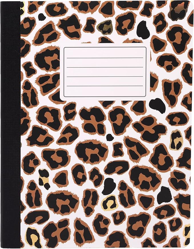 Pukka Pad, Composition Notebooks - 3 Pack of Journals Featuring 140 Pages of College Ruled 80GSM Paper with Sturdy Cover Stock - 9.75 x 7.5in - Wild