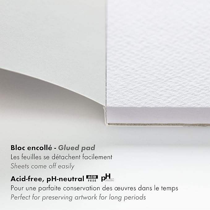 Clairefontaine Paint'ON Multi-Technique with Grain Pad, 250 g, A3, 20 Sheets