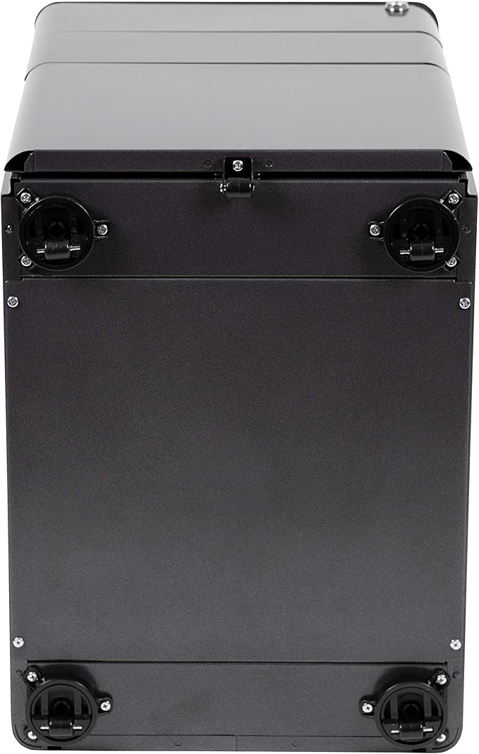 EMMA + OLIVER Modern 3-Drawer Mobile Locking Filing Cabinet Storage Organizer-Black