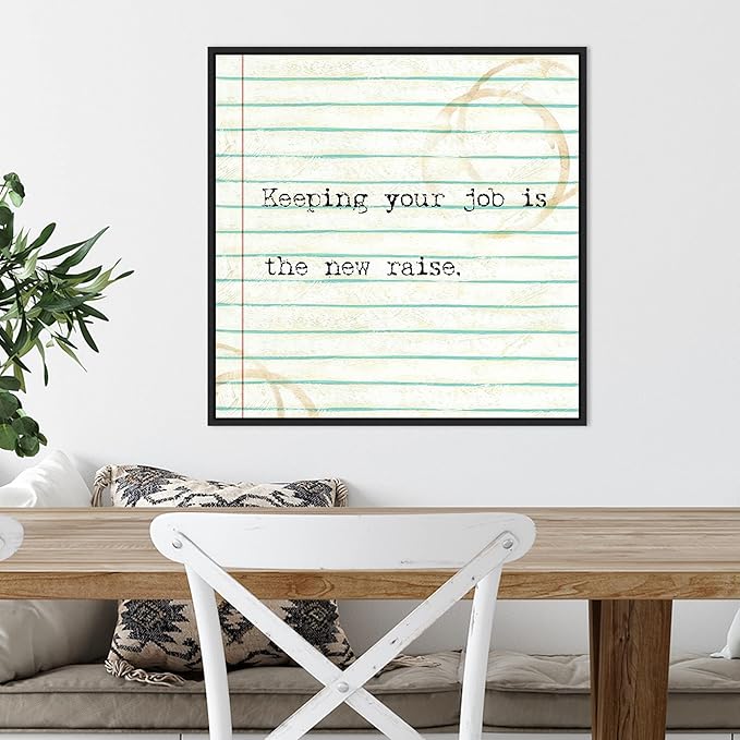 Amanti Art Framed Canvas Wall Art 22x22 Office Snark III by Studio W, Framed Wall Art Canvas, Humor Artwork, Modern Decor, Medium Poster Painting for Living Room, Bedroom, Bathroom, Kitchen, Office