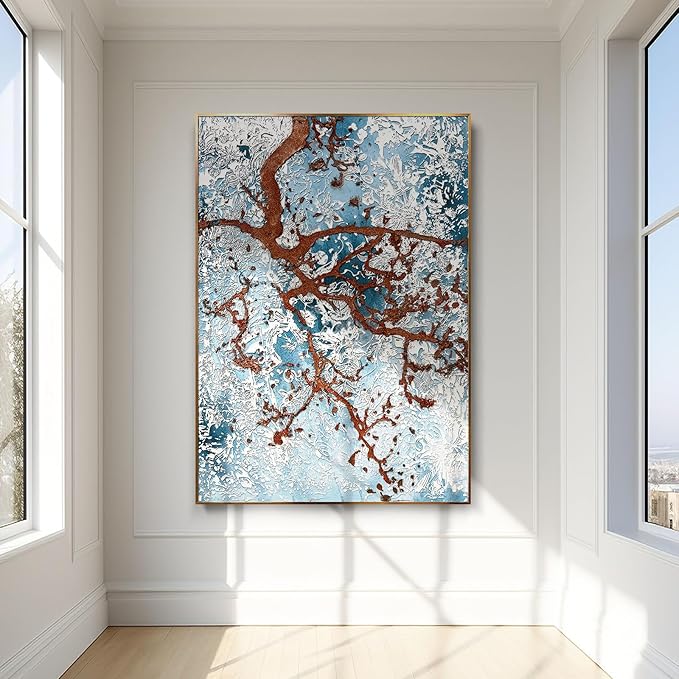 BrightA Winter Trees Large Wall Art Large Wall Decor Big Wall Paintings for Living Room Wall Bedroom Above Bed Wall Decor 67"x98.4"