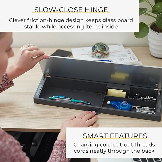 ECR4Kids MessageStor Keyboard Write and Store, Desk Organizer, Waves