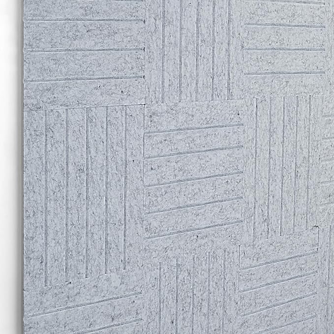 15 Pack Felt Bulletin Board Tiles (12x12 Inch) Self Adhesive Cork Board Alternative for Walls with 30 Push Pins Decorative Acoustic Panels & Pin Board for Home Office, Classroom, Vision Board Decor