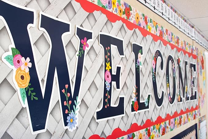Teacher Created Resources Wildflowers Welcome Bulletin Board (TCR6695)