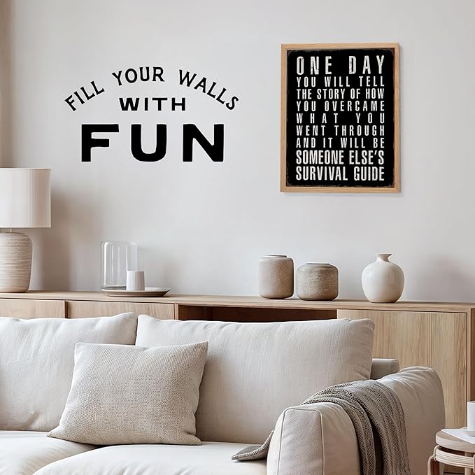 Motivational Wall Art 11x14 - Inspirational Quote Poster for Office - Black Minimalist Decor - Positive Sayings Wall Art - Encouragement Gifts for Men - Success Mindset Home Office Decoration Unframed