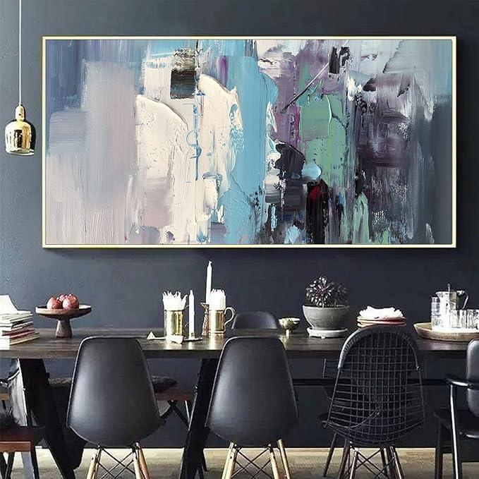 KSALPCH Original Abstract Painting Large Art Canvas Abstract Painting Contemporary Drawing Canvas Wall Art Gold Music Canvas Art Contemporary Wall Art Abstract Paintings For Sale