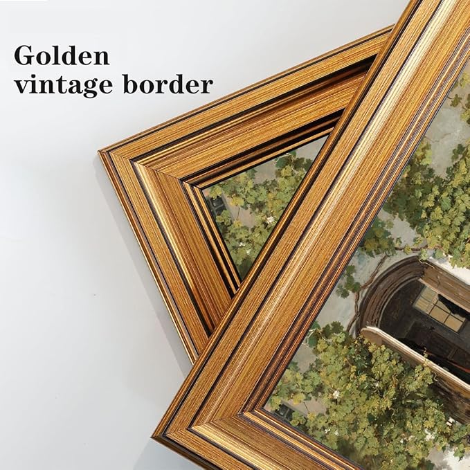 Gold Framed Wall Art Vintage Canvas Wall Art Lvy Climbing The Walls Opening Door Artwork Prints Picture for Living Room Bedroom Farmhouse Bathroom Office Decor, 8x10