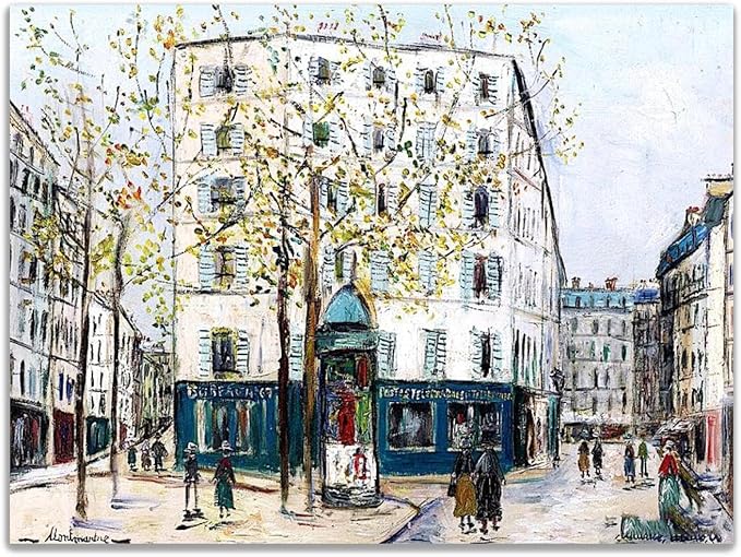 RKGHDCX Canvas Print Wall Art Famous Painting Reproduction. 'Office' artwork Posters and Prints. Canvas Wall Art Landscape Pictures for home decor50x65cm(19x26in) Frameless